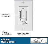 Vista 5 de MINKA-AIRE F524-CL Roto 52 Inch Ceiling Fan 3 Blades with Additional 3.5" Downrod in Coal Finish