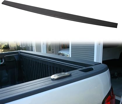 for Chevy for Silverado 3500HD/2500HD/1500LD/1500,for GMC for Sierra 3500HD/2500HD/1500 2014-2019 Ld Tailgate Protector Cap Molding Cover Spoiler Lip ABS Plastic Rear Black Textured