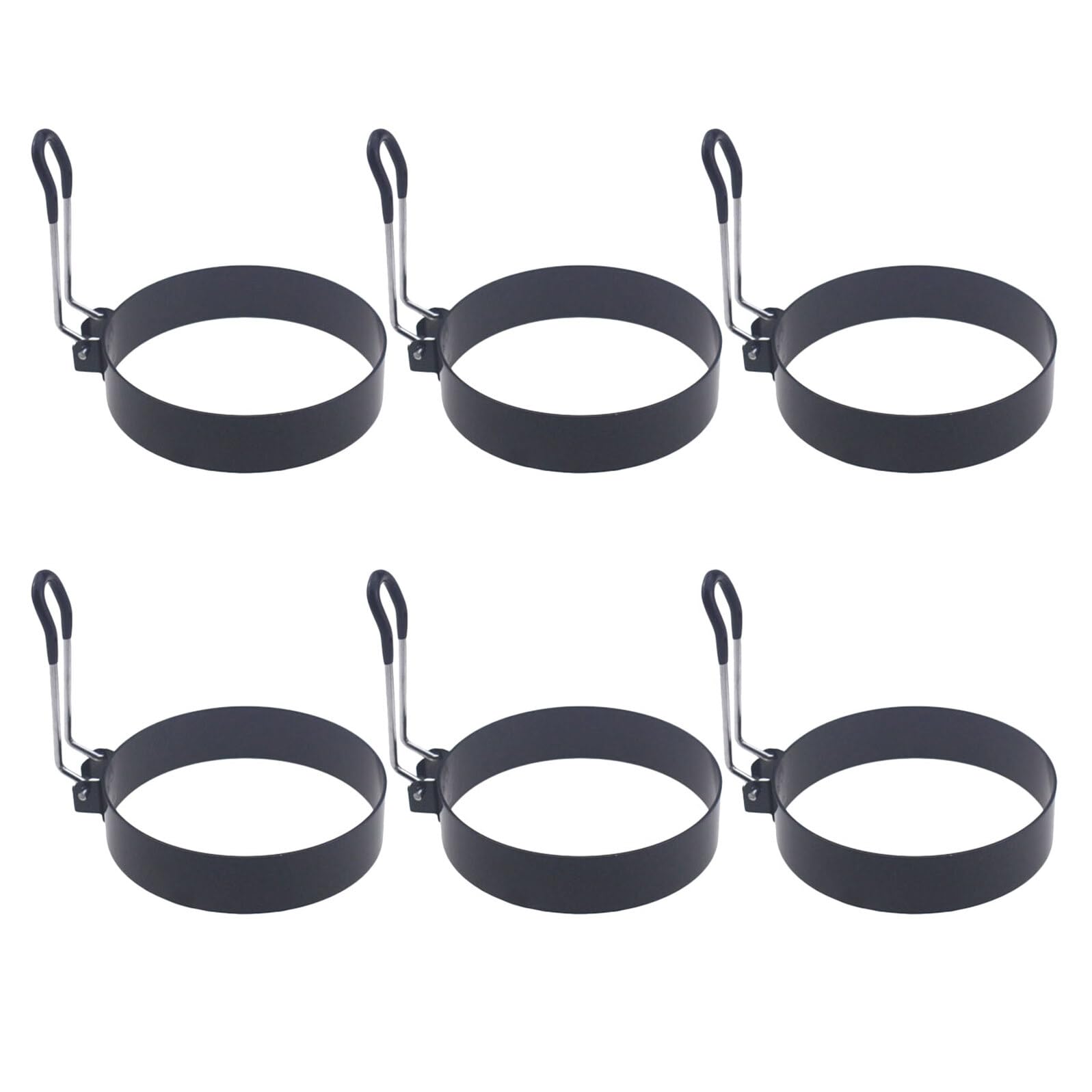 Moldes de acero inoxidable Mikinona para huevos fritos y tortillas redondas en pack de 6