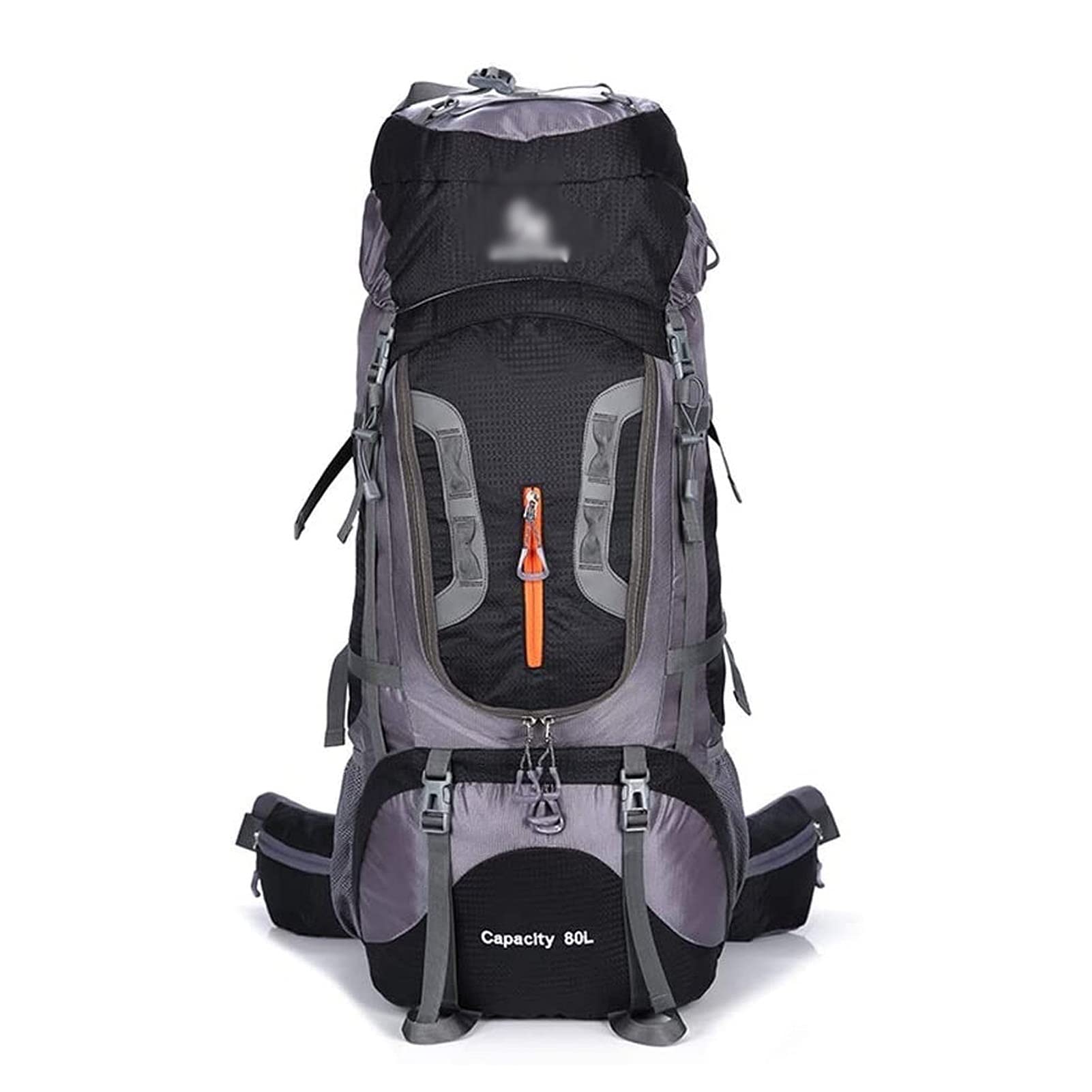 UOOD المشي لمسافات طويلة على ظهره 80L حقيبة الظهر تسلق الجبال الظهر للرجال النساء، المسيل للدموع والماء مقاومة للماء مثالية للتخييم تسلق ركوب الدراجات الرحلات السفر في الهواء الطلق (رمادي) High Capaci