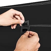 Vista 153 de 67" Portable Wardrobe Closet, Wardrobe Closet for Hanging Clothes with 2 Hanging Rods, 12 Clothes Storage Organizer Shelves, Non-Woven Fabric Grey