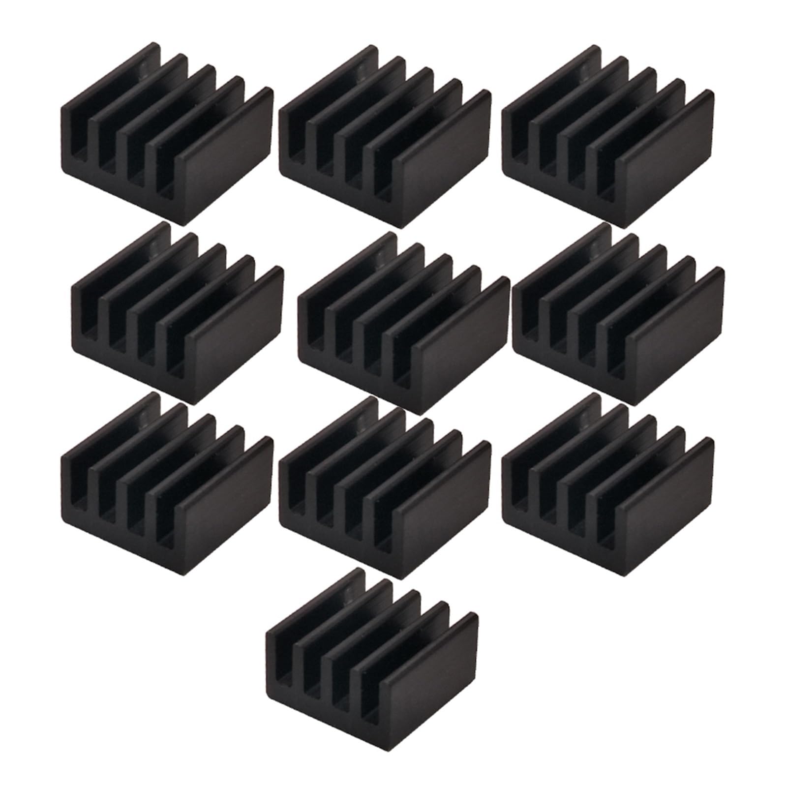Refroidisseurs de radiateur en cuivre kit de radiateur 10 pièces aluminium noir 9x9x5