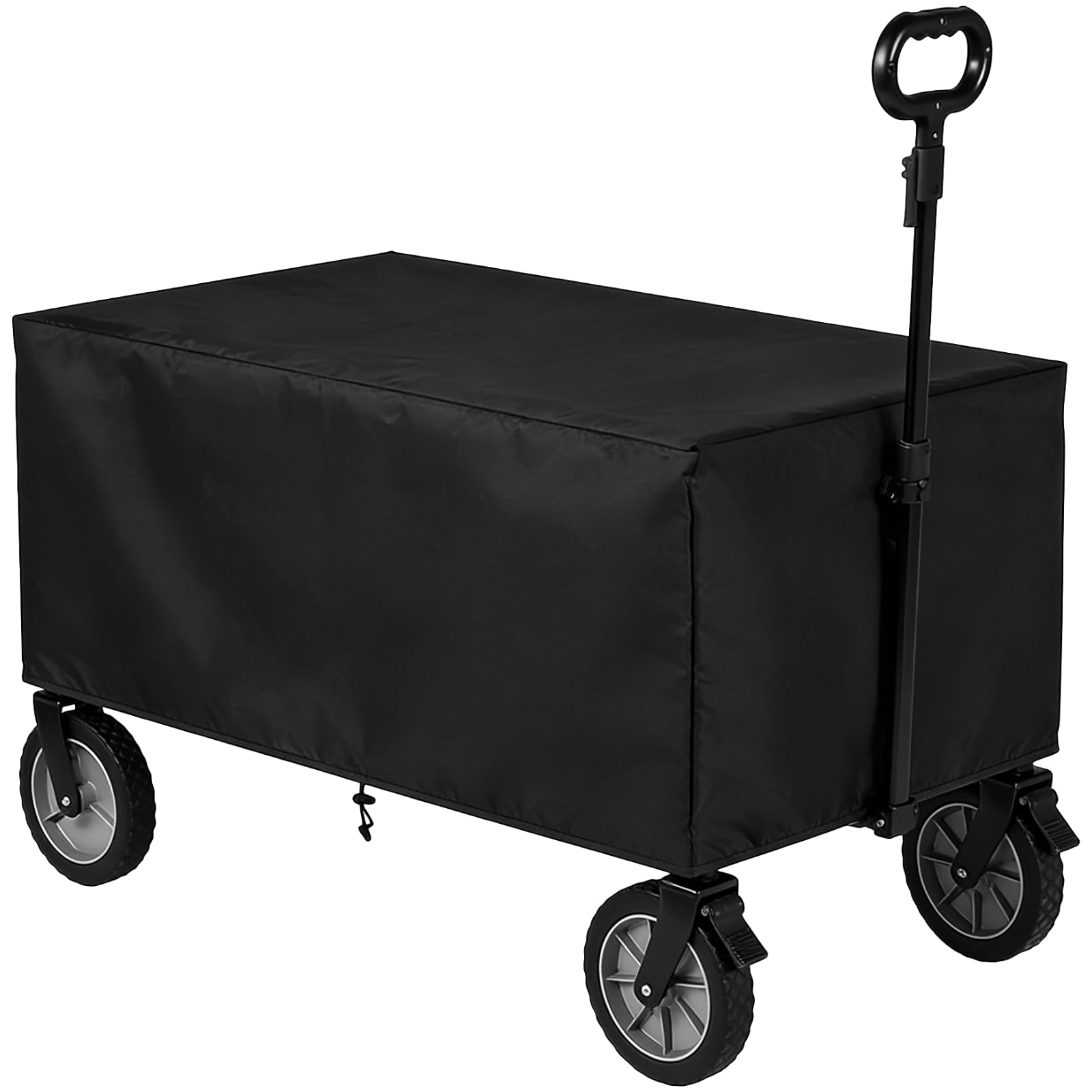 Housse de chariot de jardin pliable 96x56x51cm bâche oxford noire M