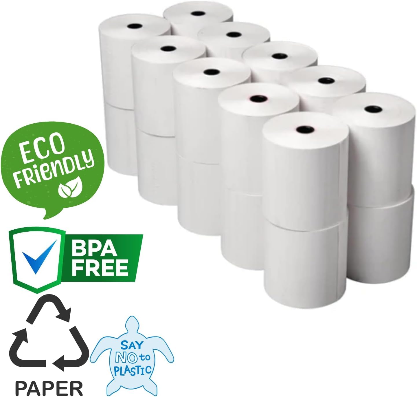 Rotoli Termici 57x80 Omologati Per Registratori Di Cassa - 10 Pezzi - Foto 9