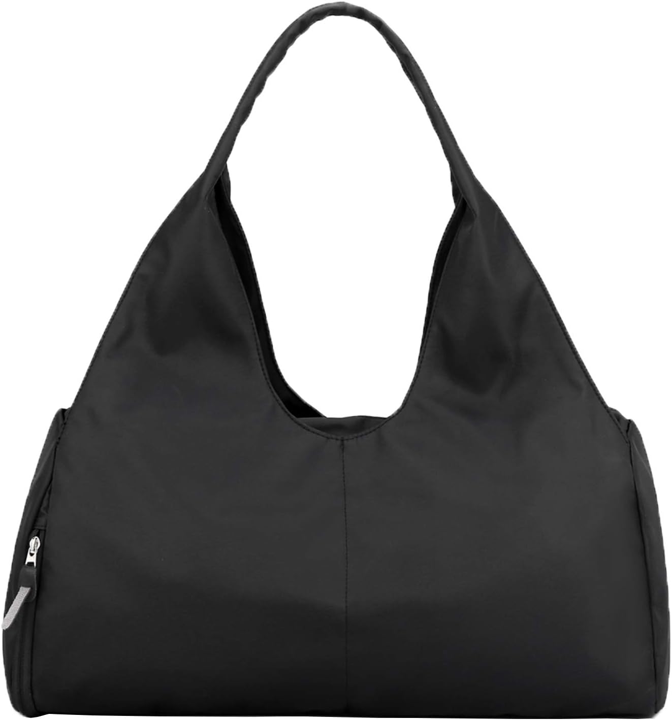 forestfish Duffel Bag Gym Totes with Dry Wet Pocket & Shoes Compartment for Women and Men,Black