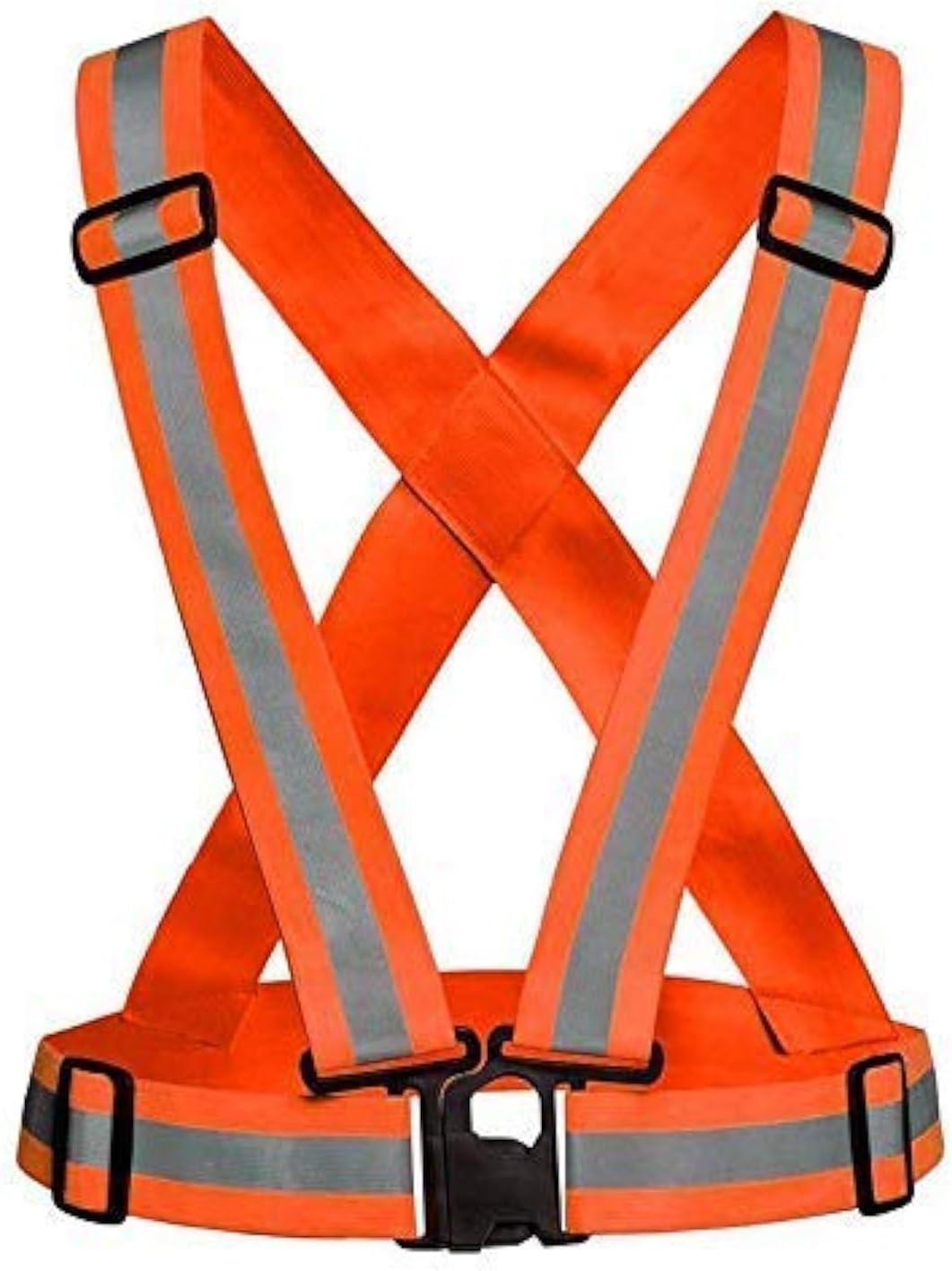 TRUEREVO Safety Reflective Vest Belt Straps High Visibility Provides Absolute Security for Night Running Cycling Bikers Industrial Use Construction work Or Traffic