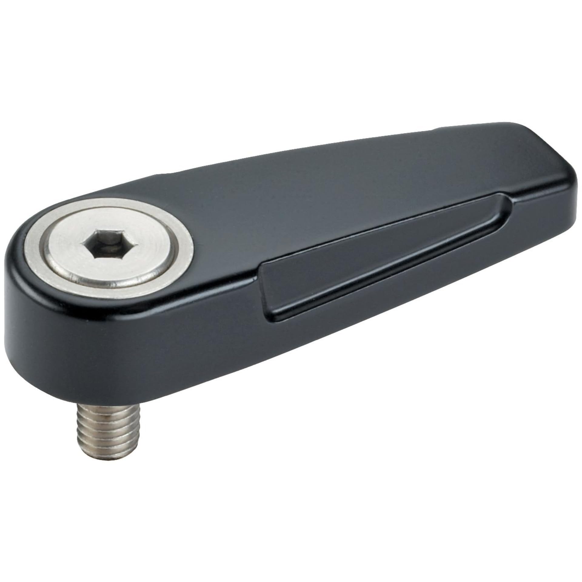 Loquet rotatif HALDER 24100.0102 noir M6 pour portes de carter machine
