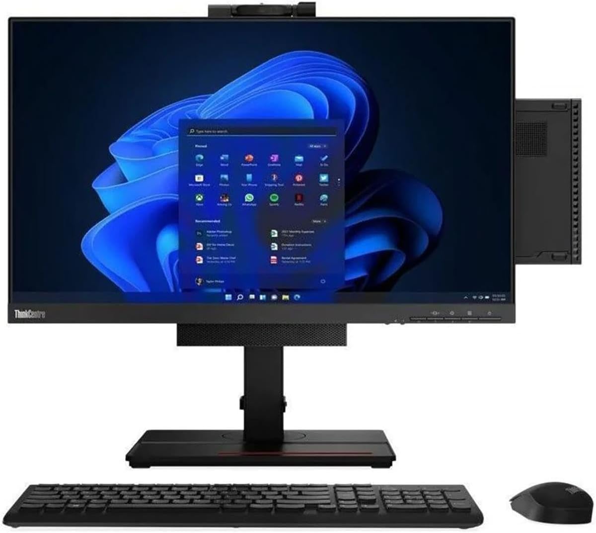 Lenovo ThinkCentre M90q Gen 3 Tiny Desktop Computer, Intel Core i5-12500 3.0GHz, 16GB RAM, 256GB SSD, Windows 11 Pro, Black