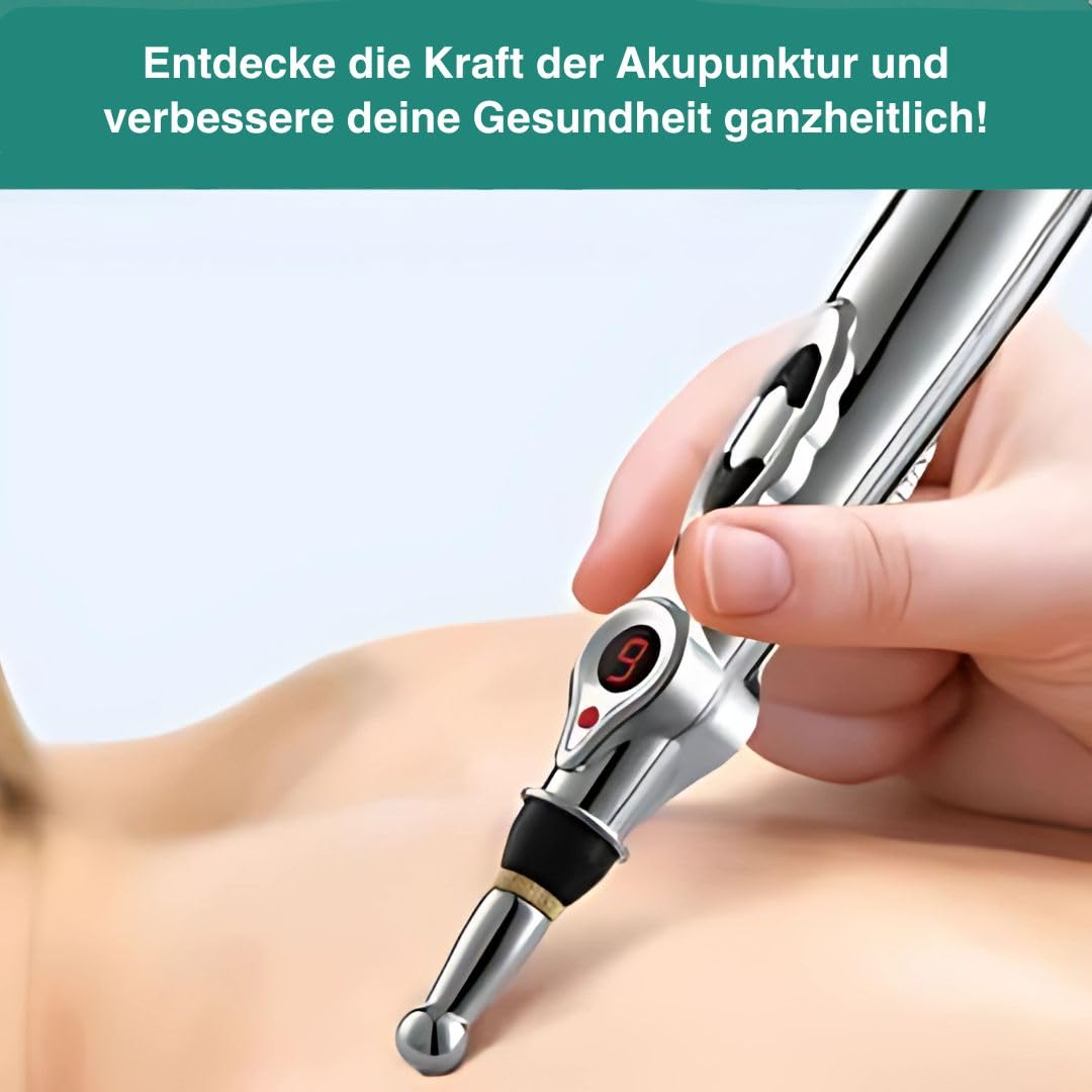 NEURAVA Impuls-Stift Elektronischer Akupunkturstift 5 in 1, tragbarer Meridian-Massagestift zur Schmerzlinderung und Muskelheilung