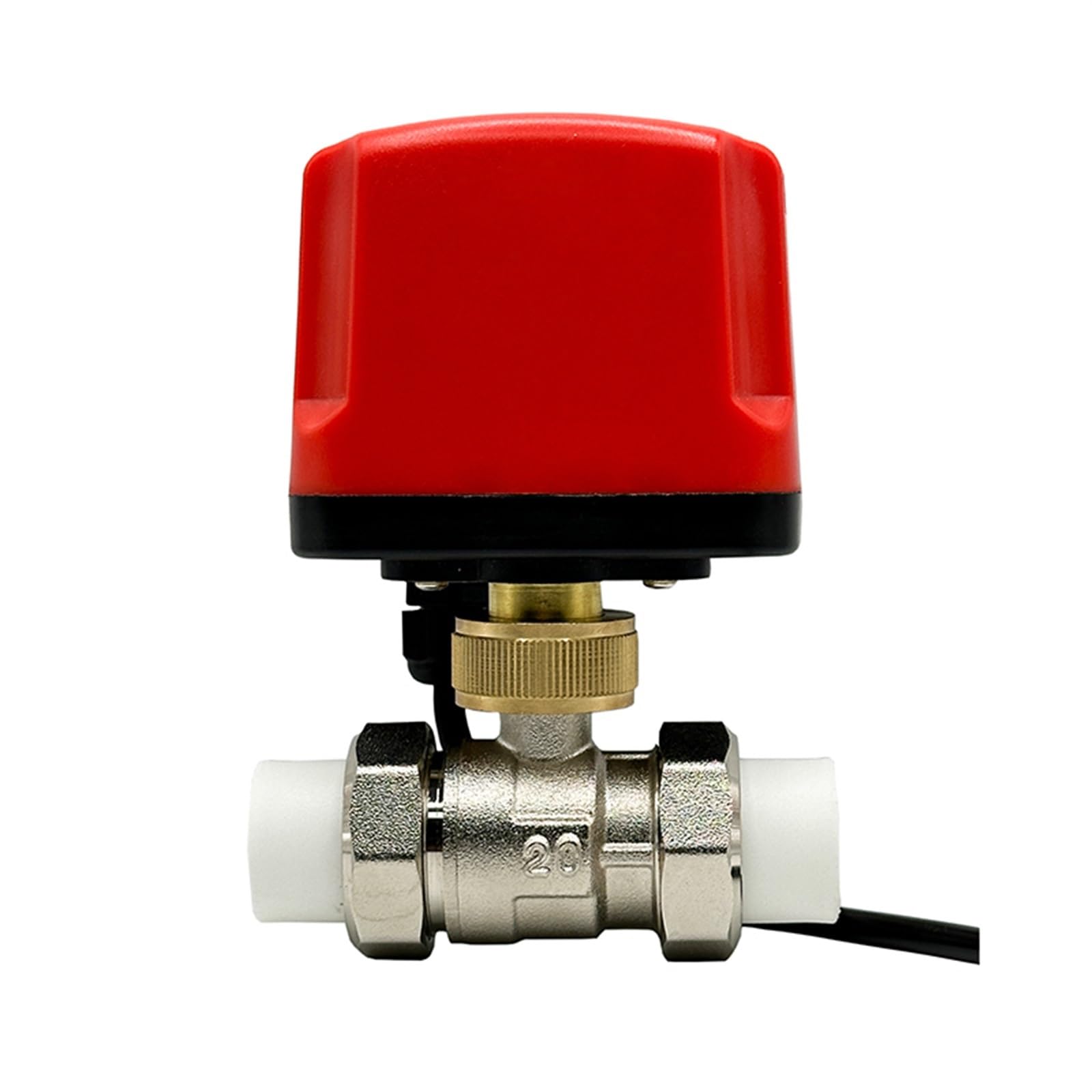 Válvula de bola, válvula de bola motorizada PPR de 1/2 pulgada, 3/4 pulgada, 1 pulgada, 2 pulgadas, válvula de bola eléctrica PPR de latón de 3 o 2 alambres, motor de metal de gran torsión, 1 pieza (
