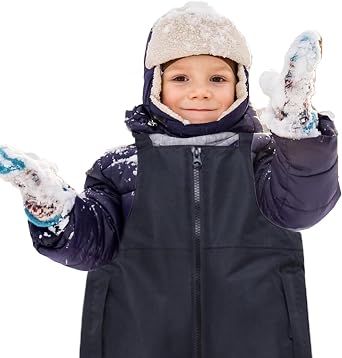 Kids Snow Overalls, Kids Snow Pants | Overalls Winter Thermal Wear | Windproof Ski Snowsuit, Waterproof Cozy Outdoor Activewear Overalls for Boys and Girls