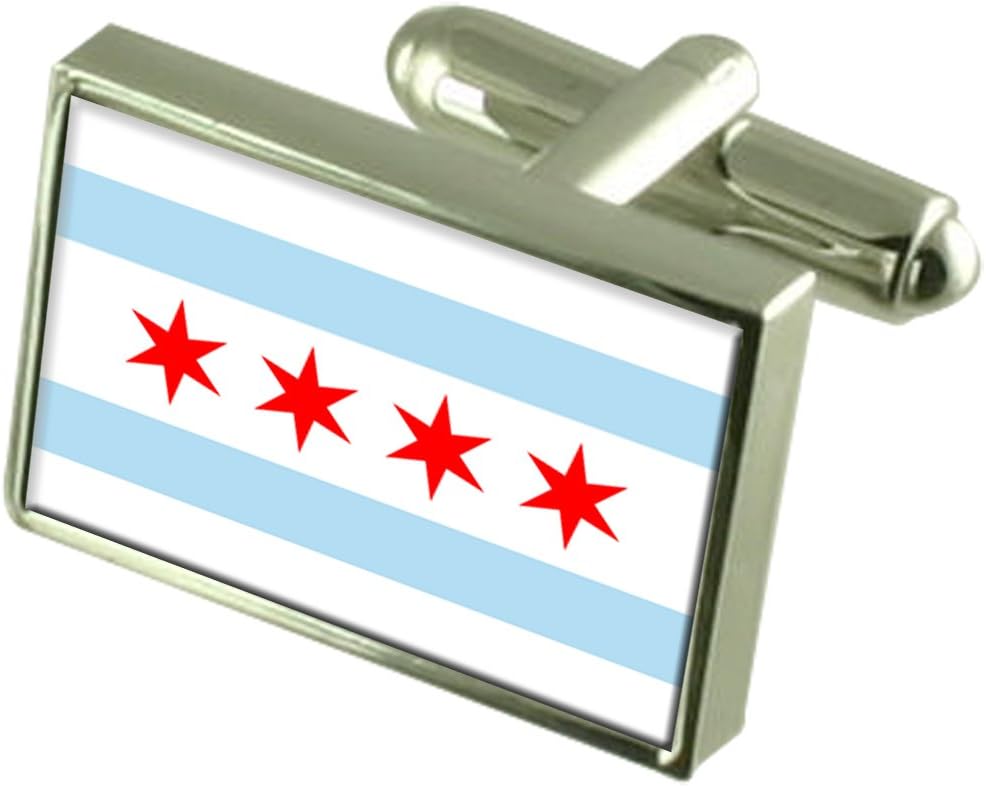 Chicago City United States Flag Cufflinks