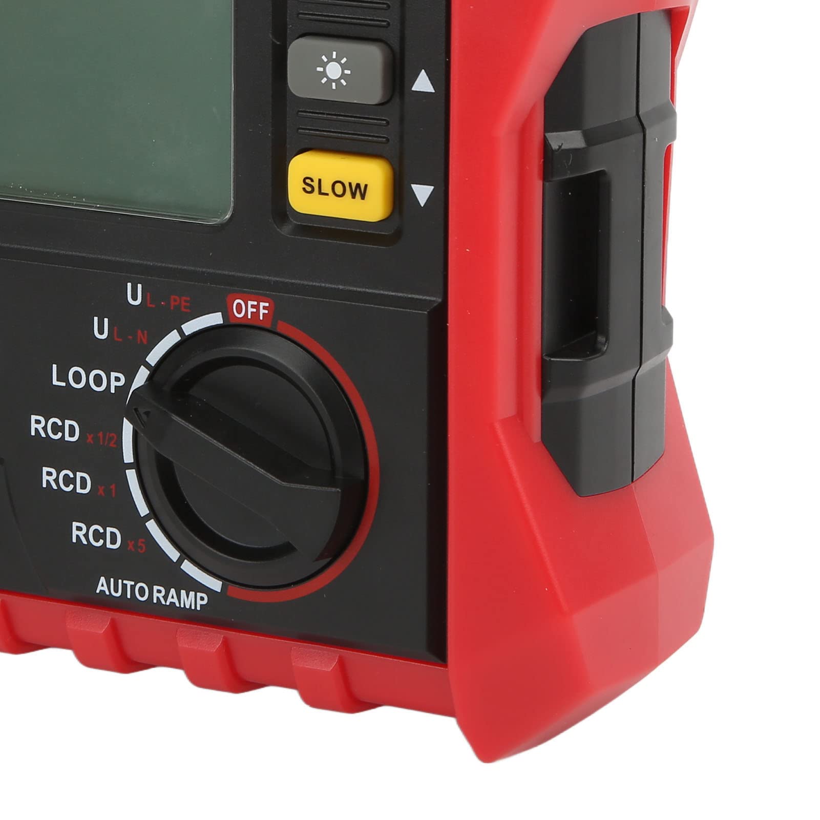 Emoshayoga Tester di Resistenza Interruttore di dispersione, 0V 440V Strumento di Prova di Resistenza RCD Multifunzionale a Costruzione compatta 45Hz 65Hz per Il rilevamento di circuiti