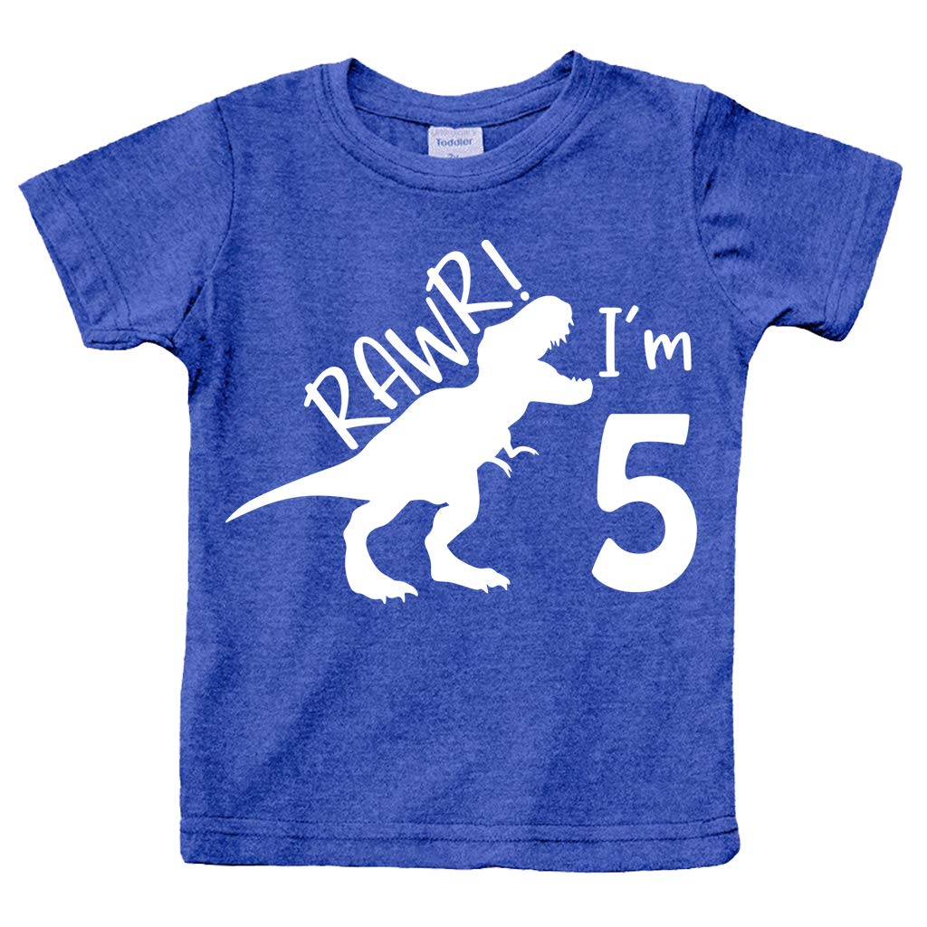 Unordinary Toddlerrawr im Dinosaur 5th Birthday Shirt boy Roar Five Year  Old Dino Tshirt rex tee