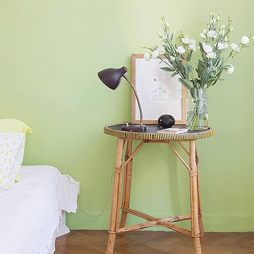 Vista 103 de HeloHo Papel tapiz de color azul claro sólido de 118 x 15.7 pulgadas, papel de pared con textura mate, autoadhesivo, extraíble, impermeable