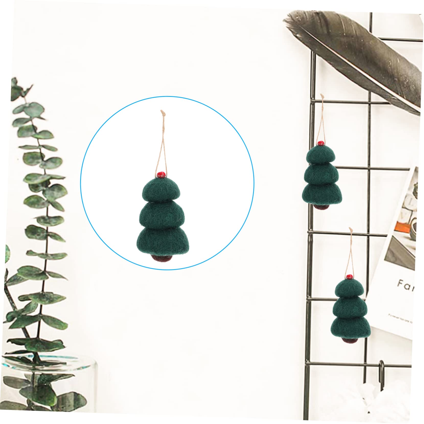 Ciieeo 15piezas Adornos Colgantes De Fieltro De Lana para Navidad Juego De para Árbol y para Decoración De Puertas y