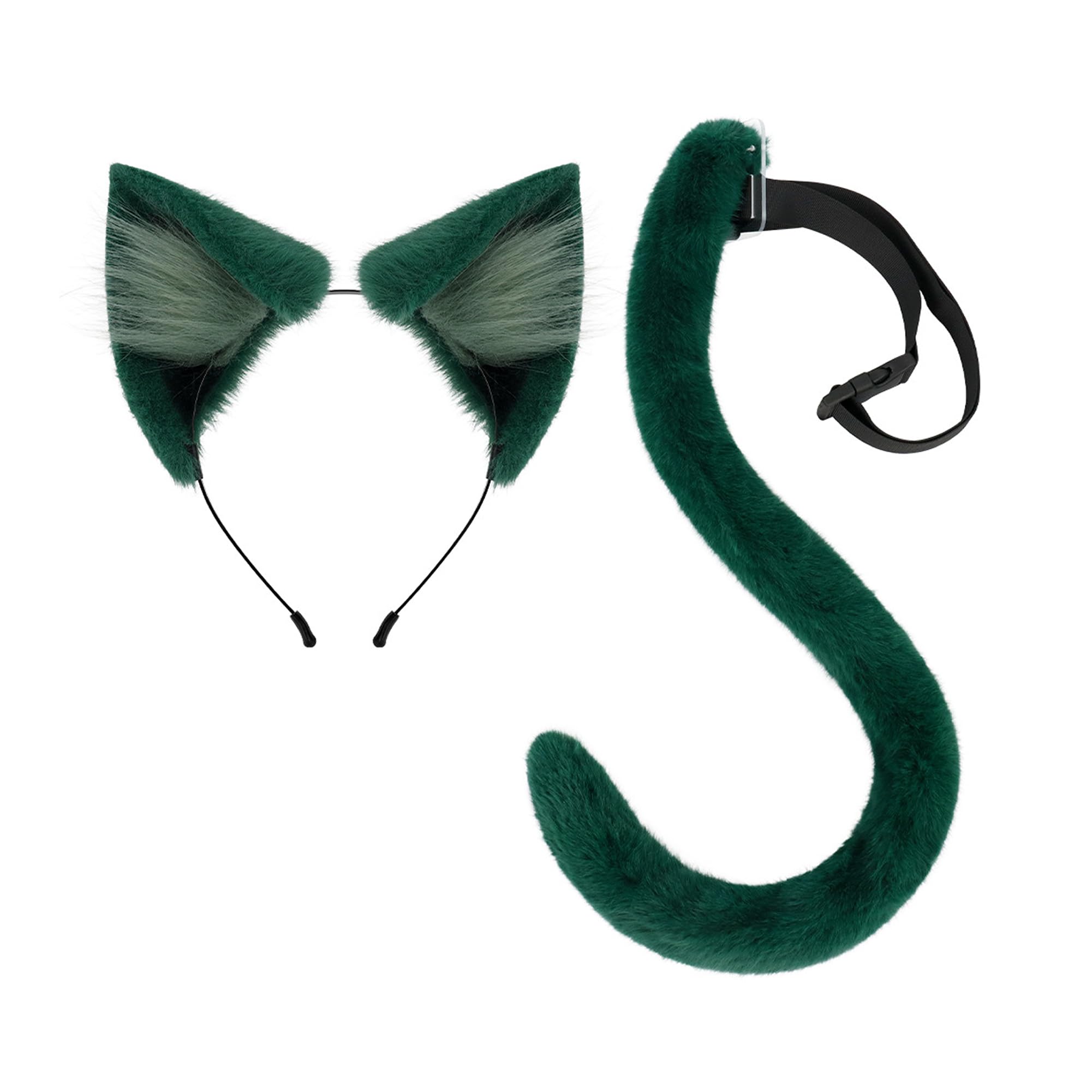 TugiaMaomao Cosplay Headwear Anime Maomao Cosplay Cat Ears Tail Earring Accessories