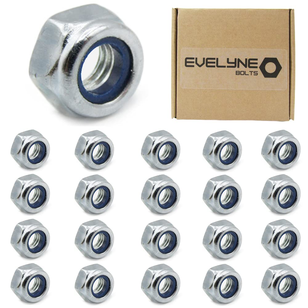 Sponsored Ad – M6 Nyloc Steel Nuts, 6mm Self Locking Nuts with Nylon Inserts (20 Pack) Evelyne