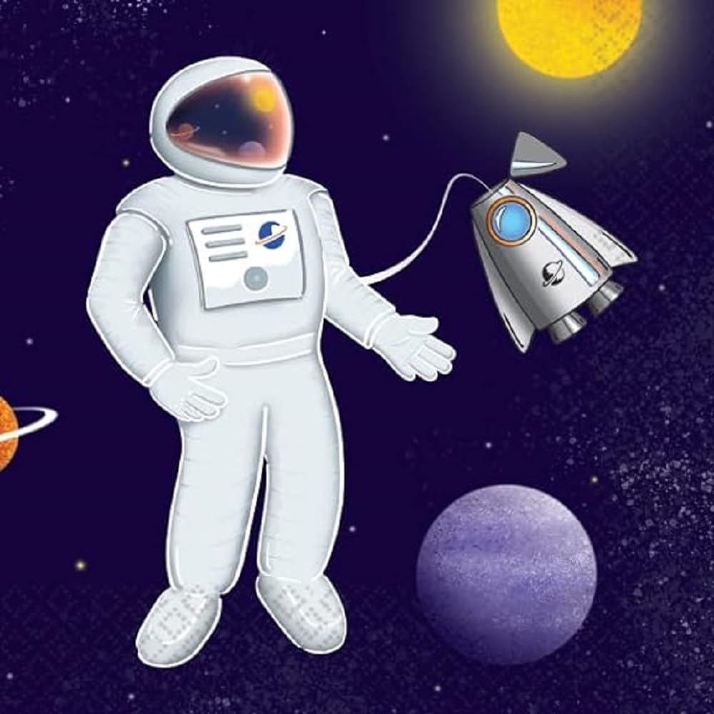 Amscan 9914667 - Space Party Paper Napkins - Pack of 20-33 x 33 cm