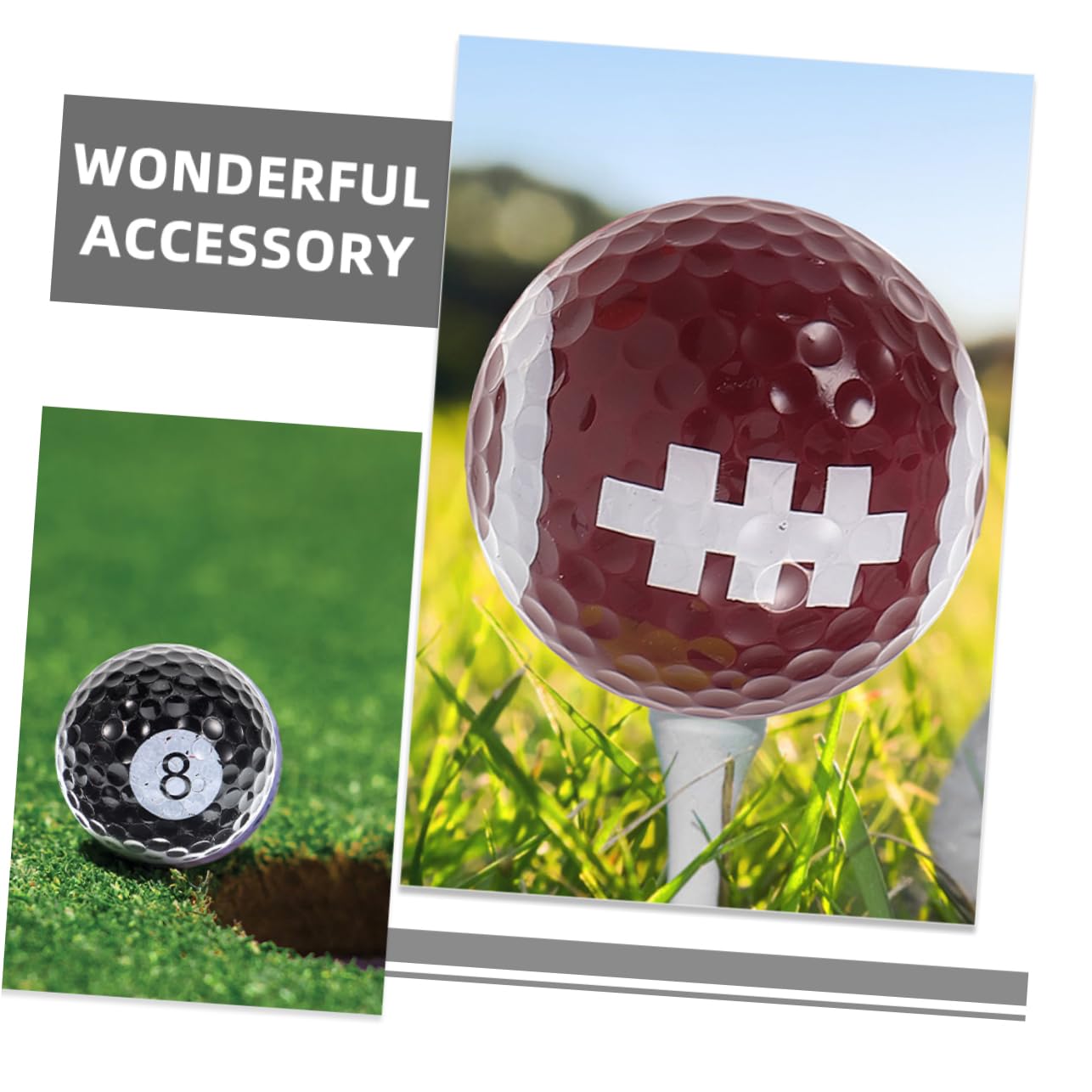 Kisangel de Golf para Hombres Y Mujeres Juego de 12 de Golf de Resina de Divertidas para Practicar