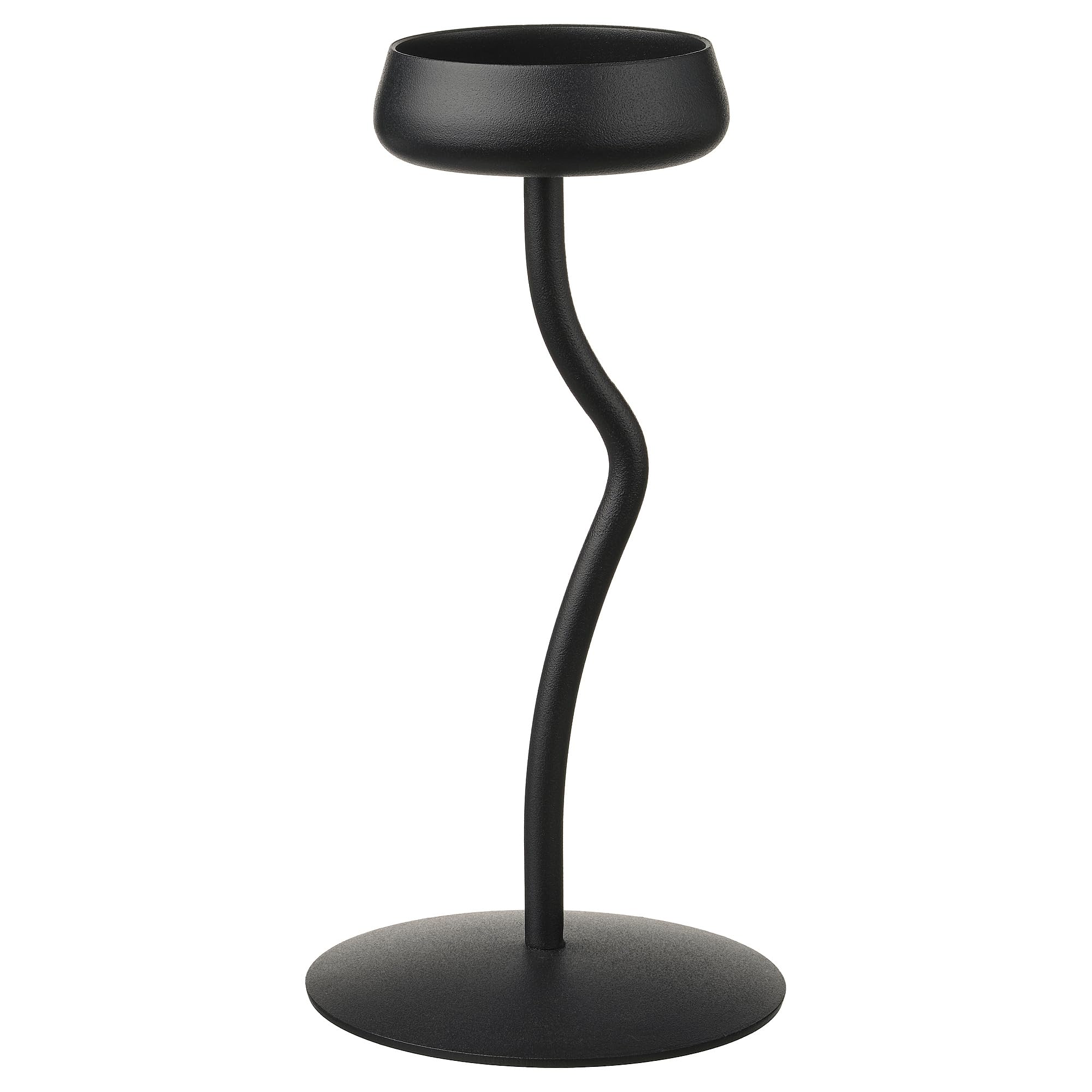 Bougeoir pilier noir 24 cm SILVERPÄRON grand candélabre de salon moderne