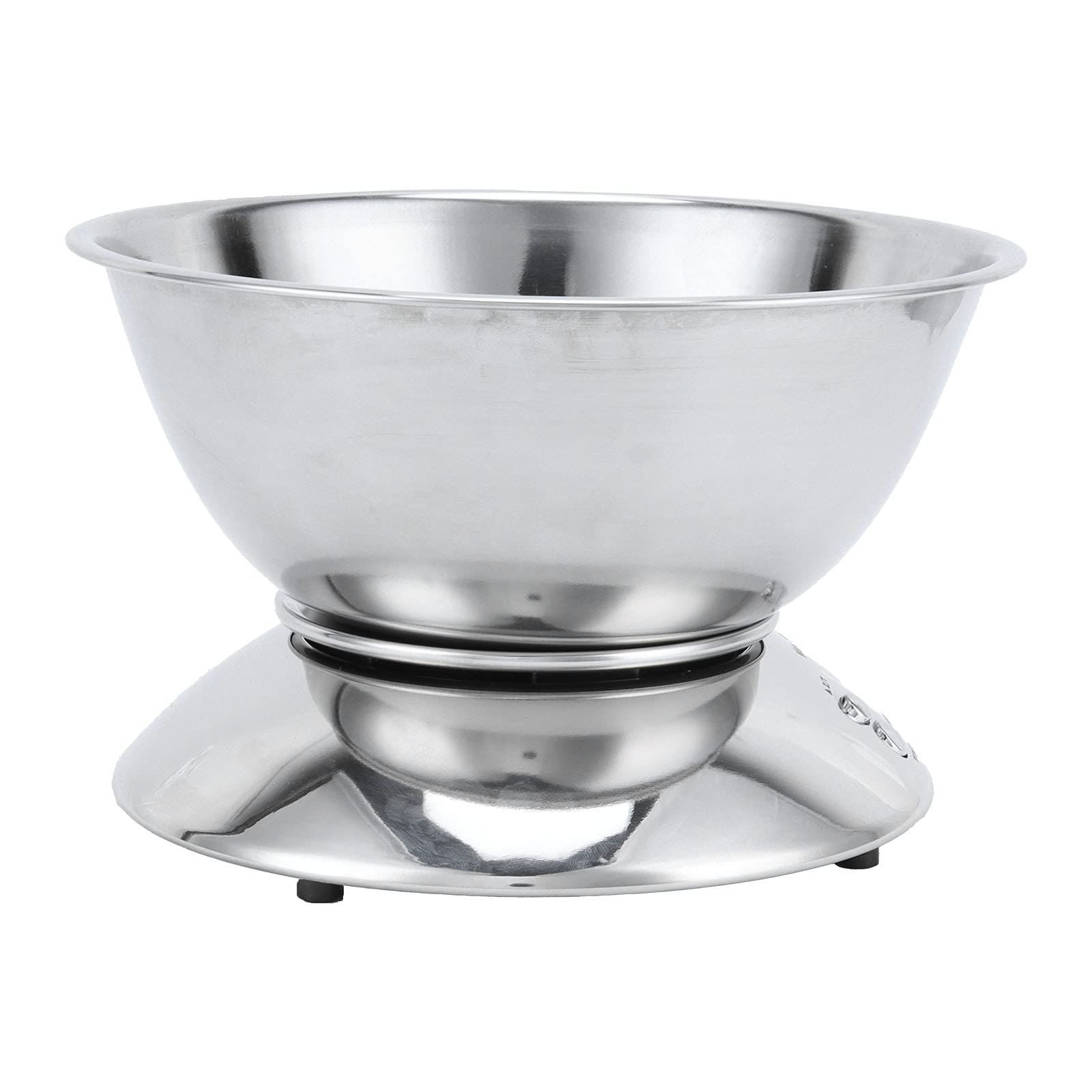 KUIDAMOS Báscula de Medición de Acero Inoxidable, Báscula Precisa para Alimentos con Cuenco Extraíble para Cocina Casera, de 1g a 5kg