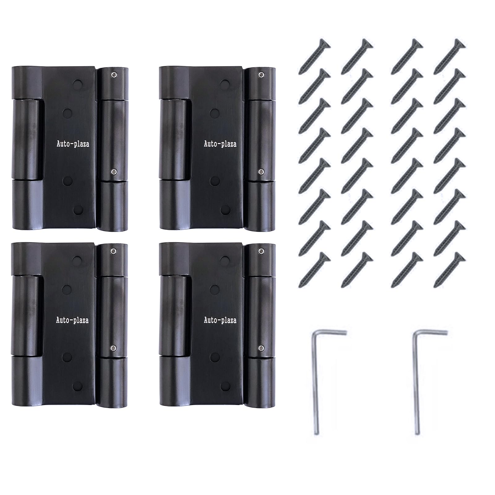 Charnières de porte à ressort double action en acier inoxydable 304 lot de 4