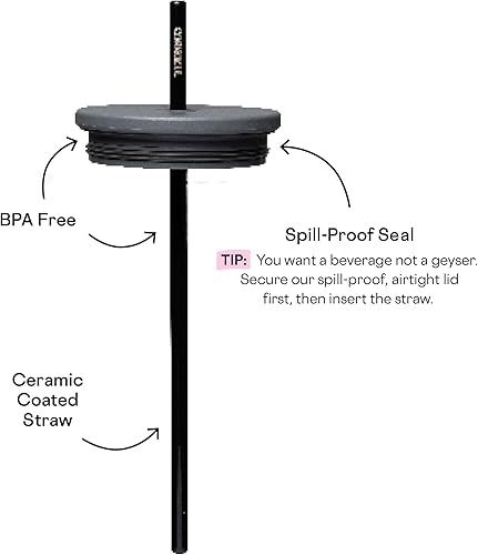 Miniatura 5 de Corkcicle Rifle Paper - Vaso de 30 onzas con asa, botella de agua reutilizable con triple aislamiento, acero inoxidable para viaje, sin BPA, para