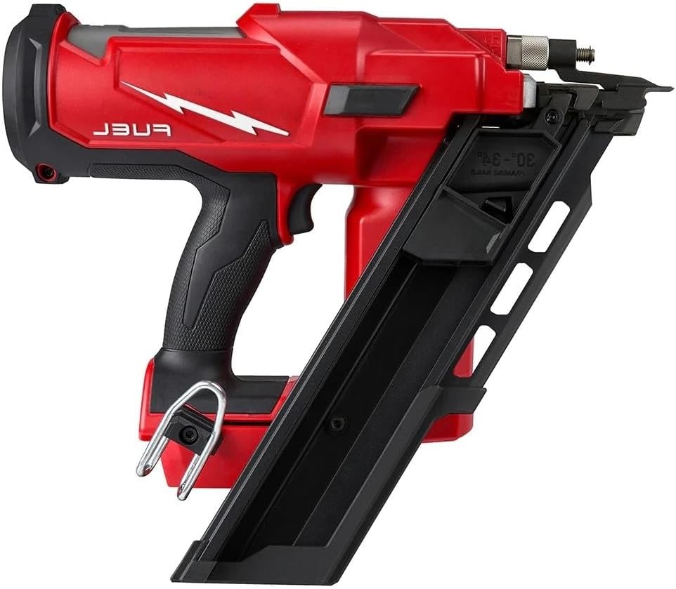 NEW 2745-20 Brushless Power Framing Gun for Milwaukee M18 FUEL 18V 30-Degree Cordless Framing Nailer Red - Bare Tool