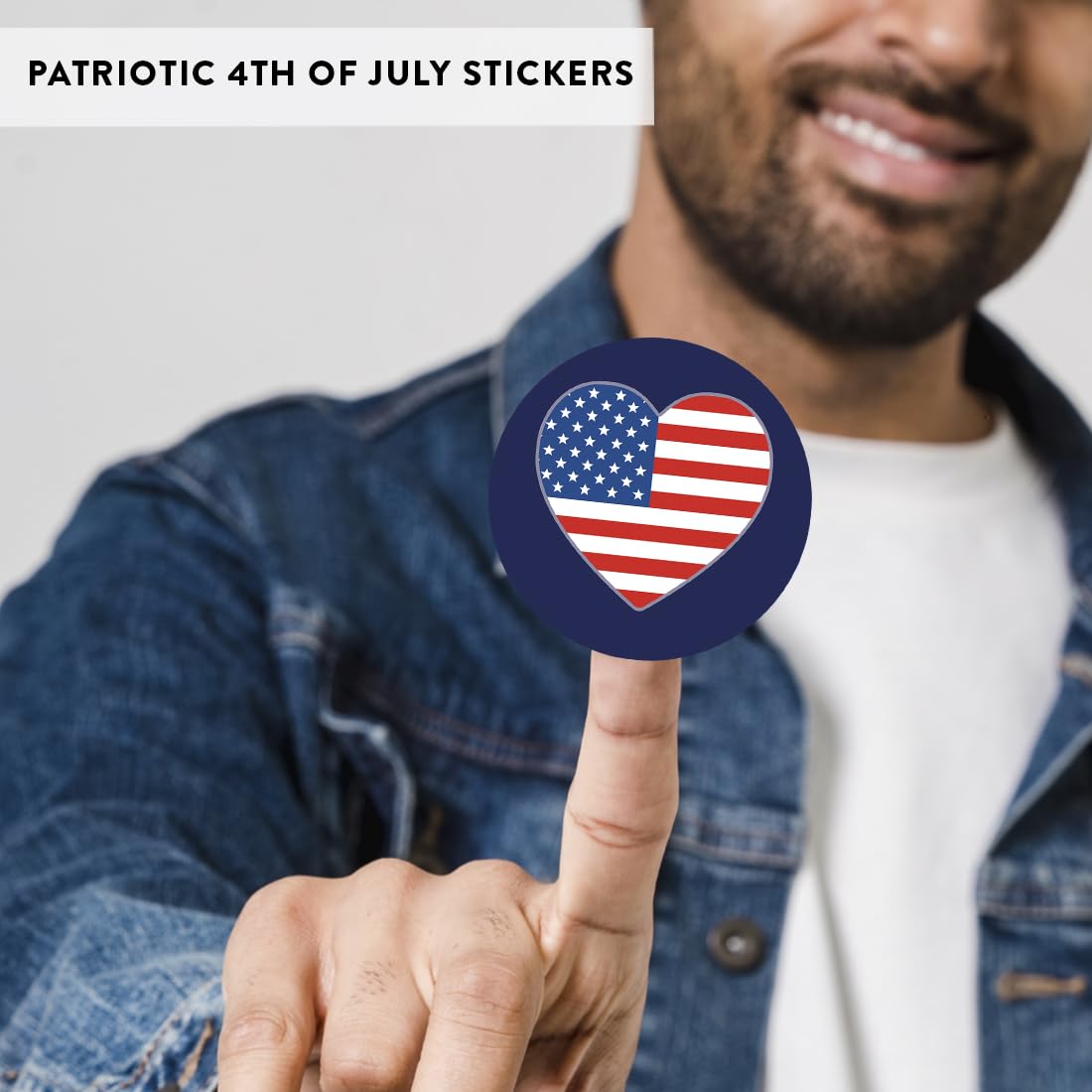 40-Pack 4th Of July Stickers - 2 Inch American Flag Patriotic Stickers For Kids, Crafts & Parties