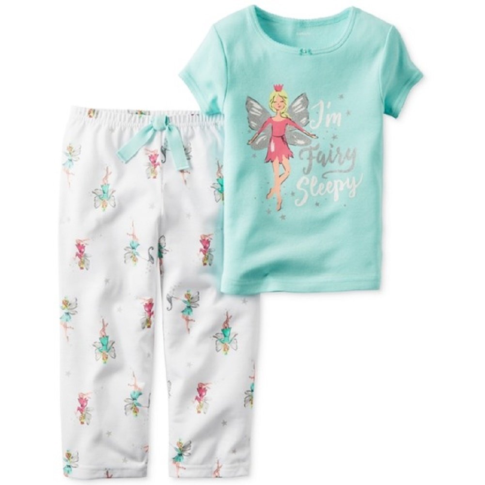 Carter'sCarters Girls Pajama Set Im Fairy Sleepy Mint/White