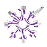WINCCOR Purple White Vortex 18-in-1 Snowflake Multi Tool, Metal Snowflake Bottle Opener/Flat Phillips Screwdriver Kit/Wrench, Gifts for Men