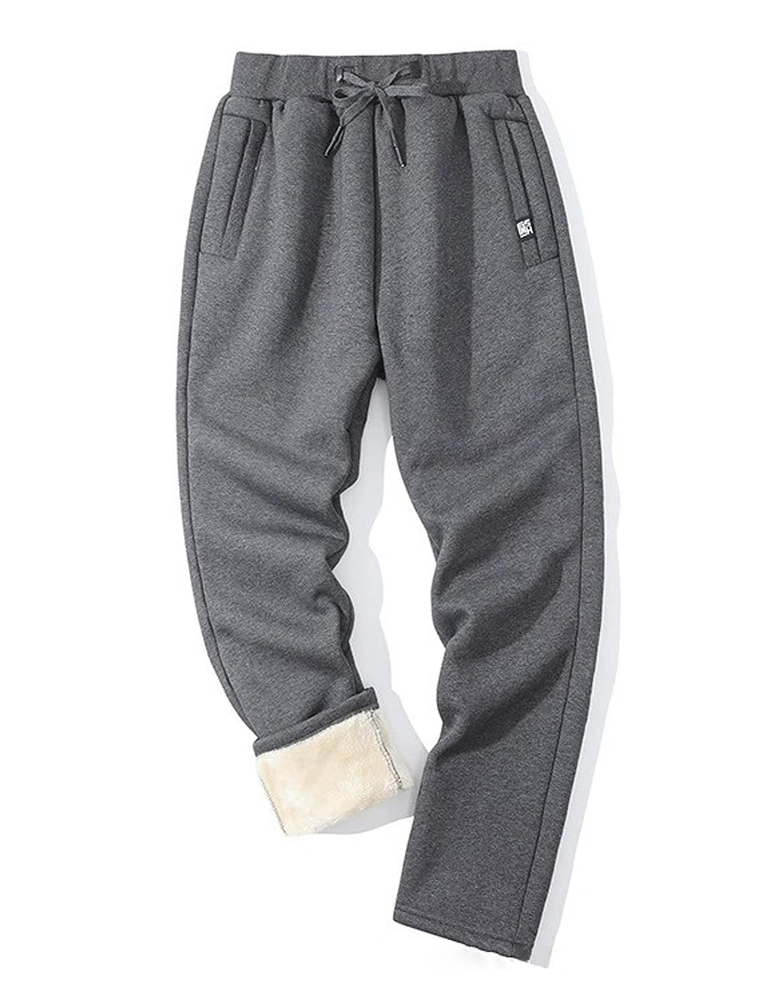 Pantalon de jogging chaud en polaire avec cordon de serrage extensible - 6