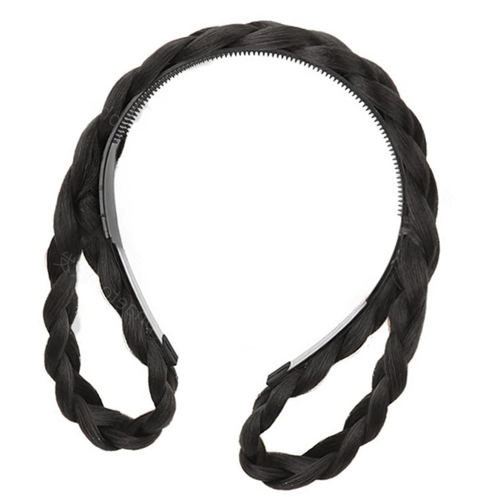 YUXITA Soft Braided Animal Ears Hair Hoop Stylish Twist Headwear For Women Girls Nonslip Comfortable Daily Use