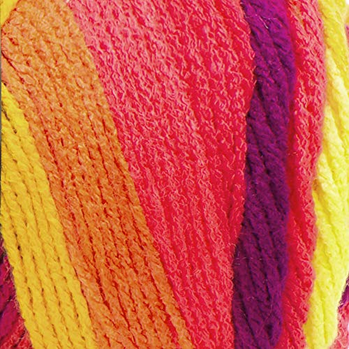 Image of RED HEART Super Saver 3-Pack yarn, FRUITY STRIPE 3 Pack