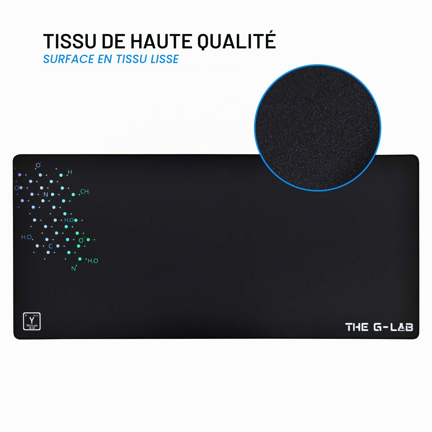 The G-Lab Combo Tungsten - Ensemble Clavier et Souris Gamer sans Fil Rétro Éclairés - Clavier Gaming Wireless AZERTy + Souris Gamer Wireless 2400 DPI - Pack Clavier Souris & Pad – Tapis de Souris