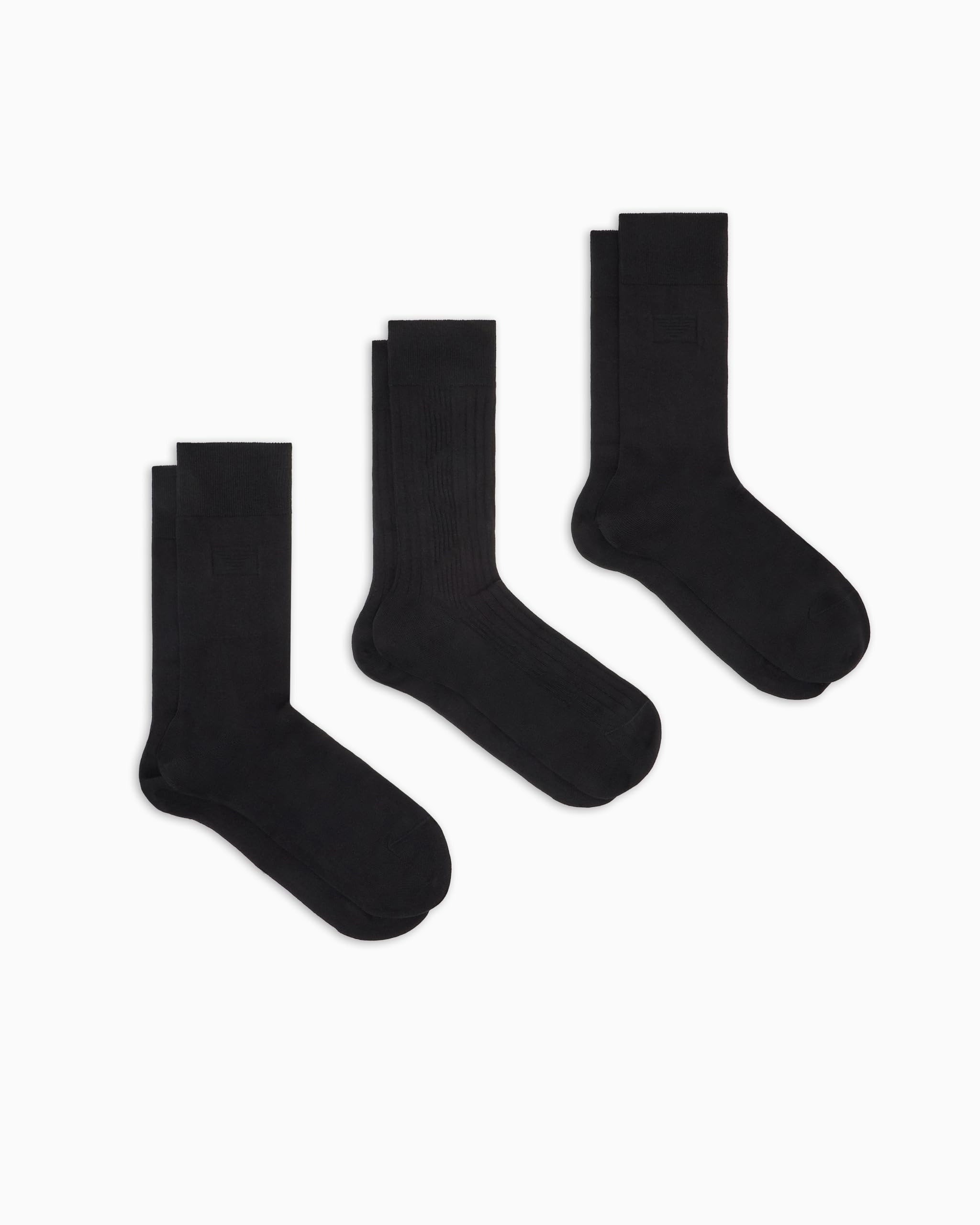 Emporio Armani MAN'S GIFT 3-PACK SOCKS SHORT BLACK TU