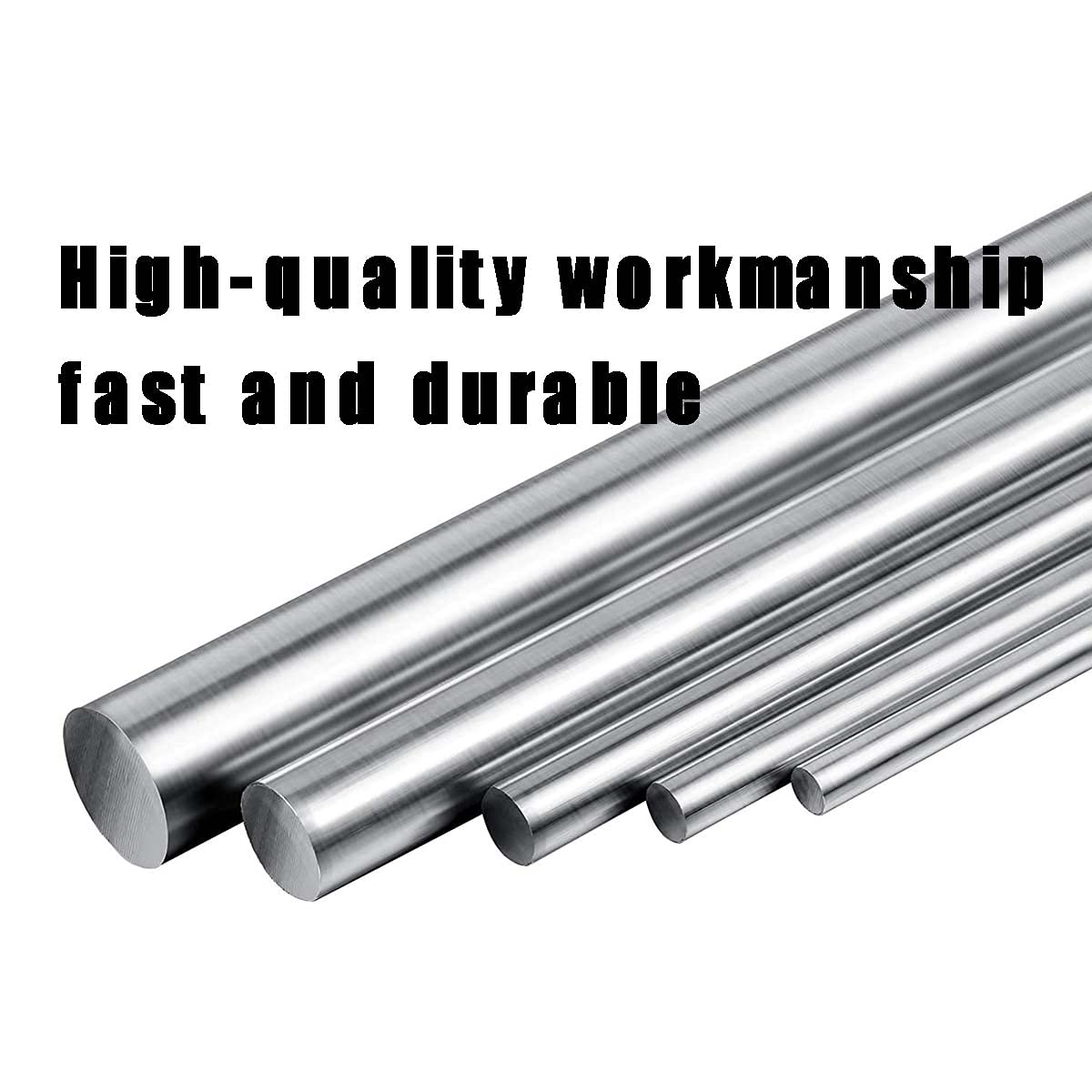 Ejes lineales de Acero Inoxidable, 4 Varillas Redondas macizas de 250 mm Longitud(22Mm*25Cm)