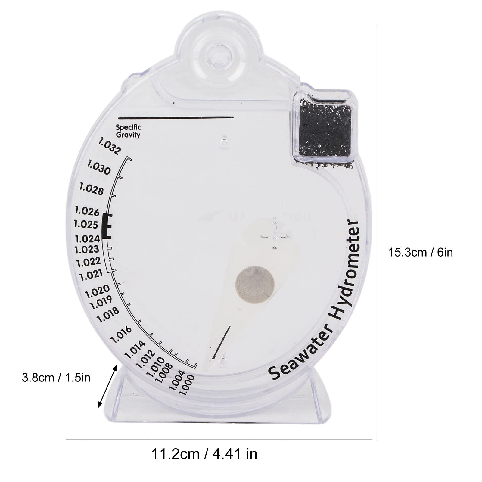 Gavigain Aquarium Hydrometer Salinity Tester, Design, Automatic Water Level Detection, for Marine and Brackish Water Aquariums