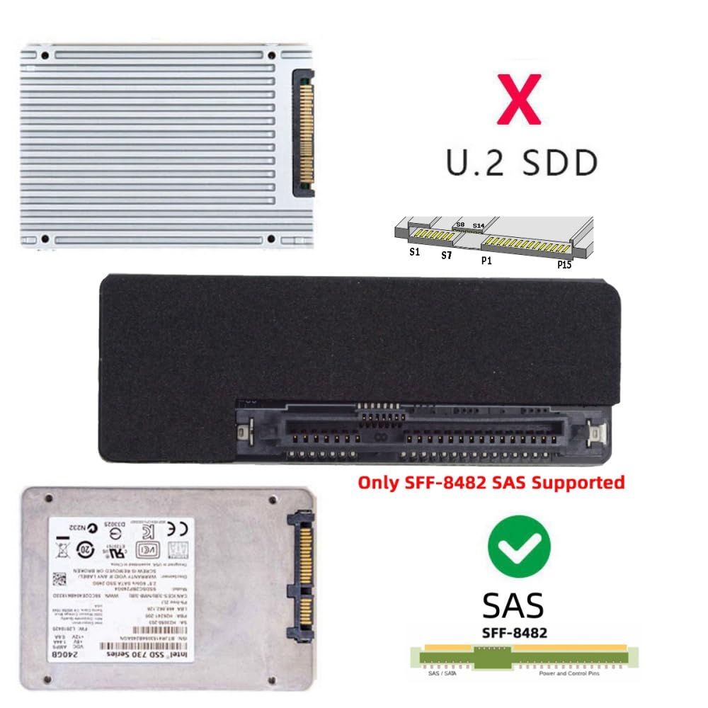 Amazon.com: cablecc SAS to SATA 29Pin SFF-8482 to 7+15 22Pin