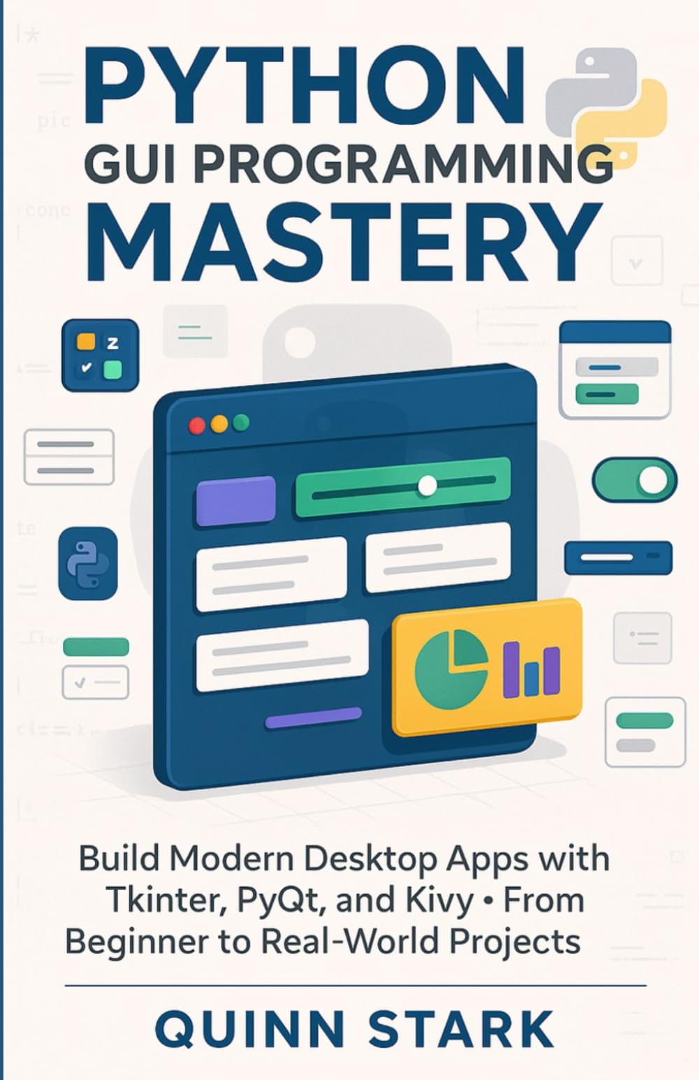 PYTHON GUI PROGRAMMING MASTERY: Build Modern Desktop Apps with Tkinter, PyQt, and Kivy From Beginner to Real-World Projects