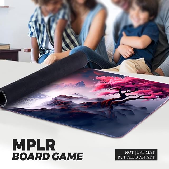 Foto 4 de 5 de Alfombrilla de Juego de Mesa MTG + Bolsa Impermeable Gratis, Bordes Cosidos, Superficie de Goma Lisa