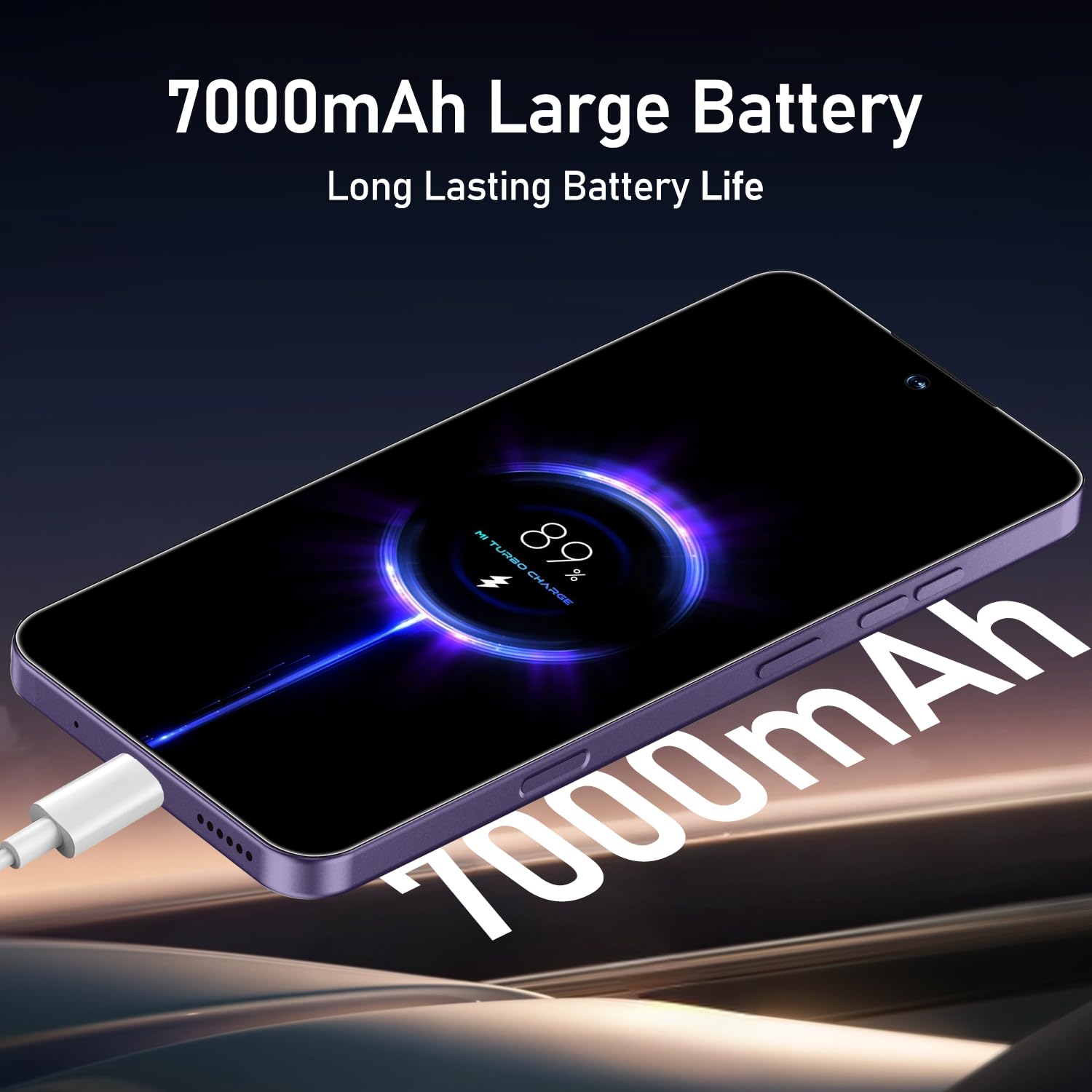 Unlocked 16PROMA X Smartphone: 6.99" HD+ Display, 7000mAh Long-Lasting Battery, 12GB+512GB Massive Storage, 108MP AI Camera, High Performance Android Phone for Gaming & Work (Deep Purple)