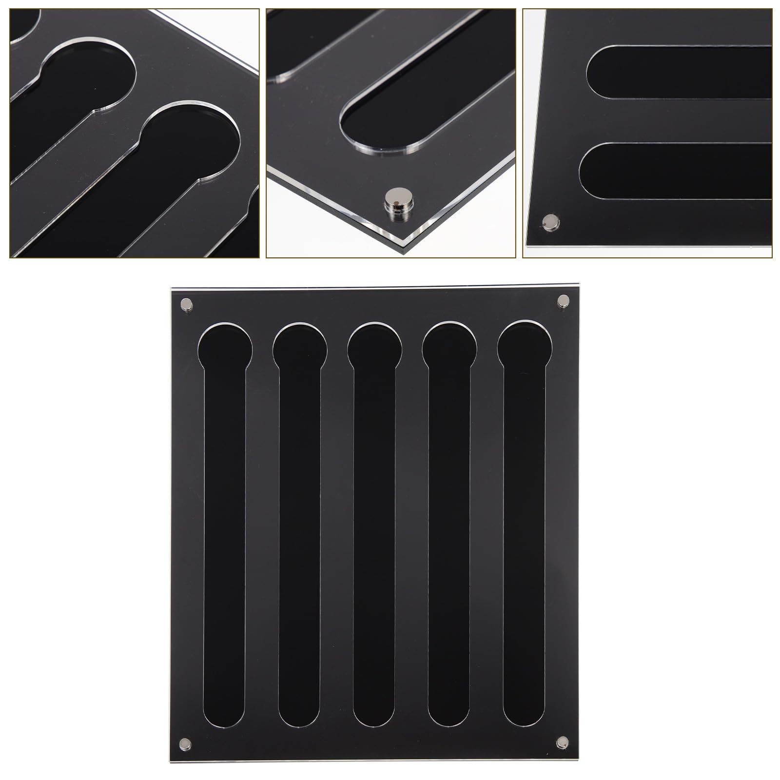 Toyvian Transparenter Kaffeekapselhalter Wandmontage 3mm Magnetischer Kapselhalter für Haushaltswaren Platzsparender Organizer für Kaffeezubehör