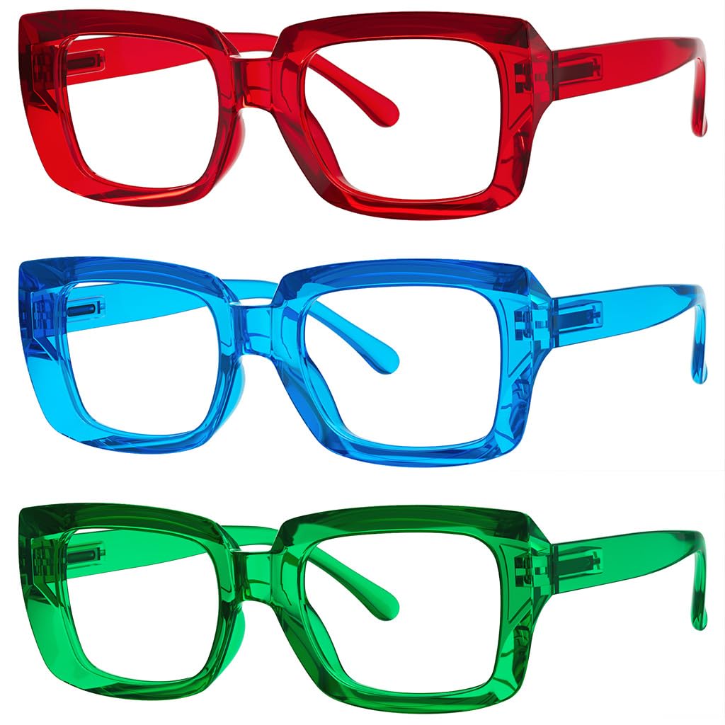 Eyekepper Reading Glasses for Women, 2.75 Readers, 3 Pack Stylish Oversized