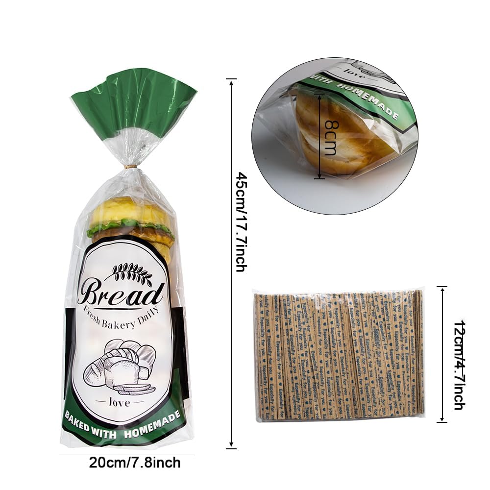 Sacchetti per il pane con lacci resistenti e riutilizzabili, 100