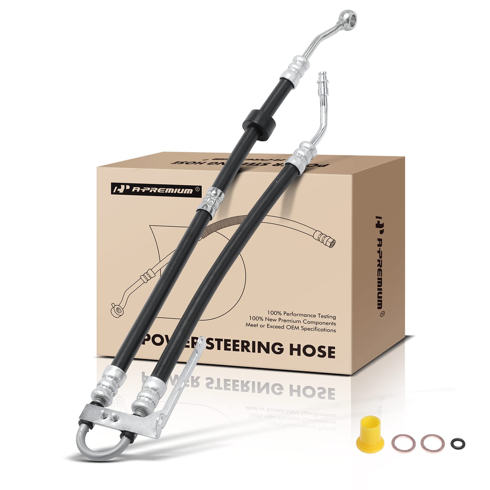 Photo 1 of A-Premium Power Steering Hose Pressure Hose Line Assembly Compatible with Mercedes-Benz R350 2006-2011, ML350 2006-2011, Pump To Rack, Replace# 2514601324