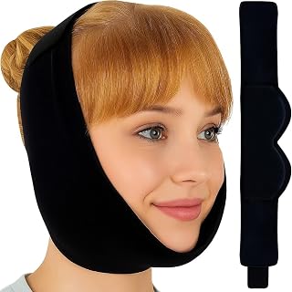 Vive Wisdom Teeth Ice Pack Head Wrap - Hot & Cold Packs Reusable, Iced Face Mask, Icepack for Face - Tooth Pain, Extraction & Teeth Removed - Tonsillectomy Recovery, Relief for Injuries (Black)