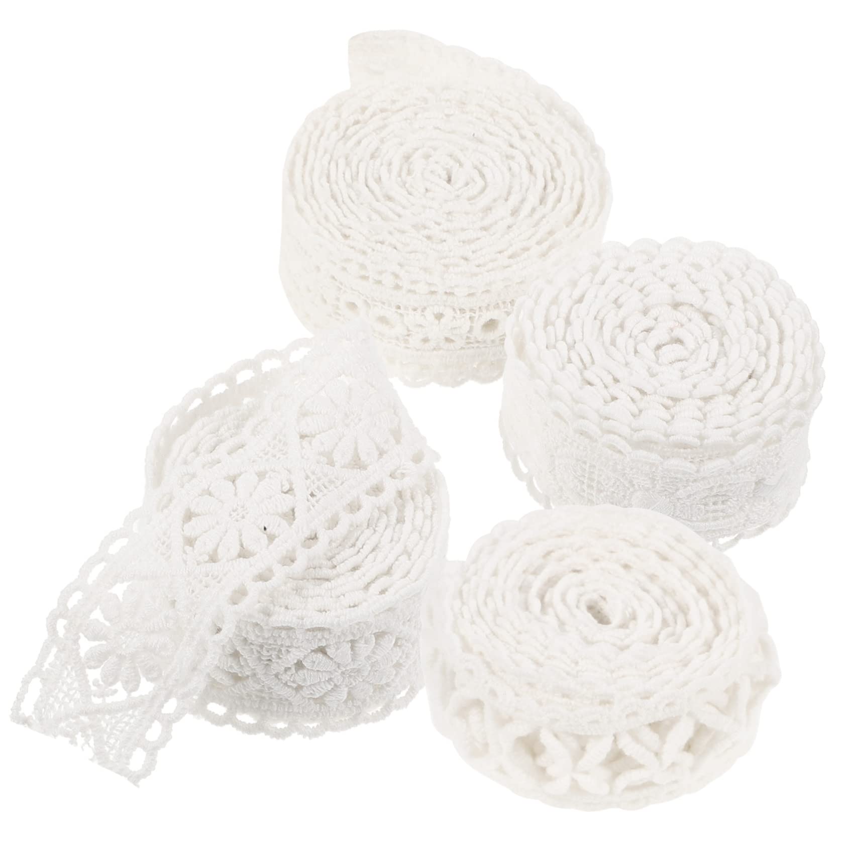STOBOK 12rollos Cintas De Encaje Para Manualidades De Yardas Ribetes Para Decoración De Ropa y Accesorios De Costura