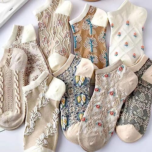 Image of Women's Ankle Socks for Casual & Sports Multicolor Odour Free Fancy Multi design Socks Pack
